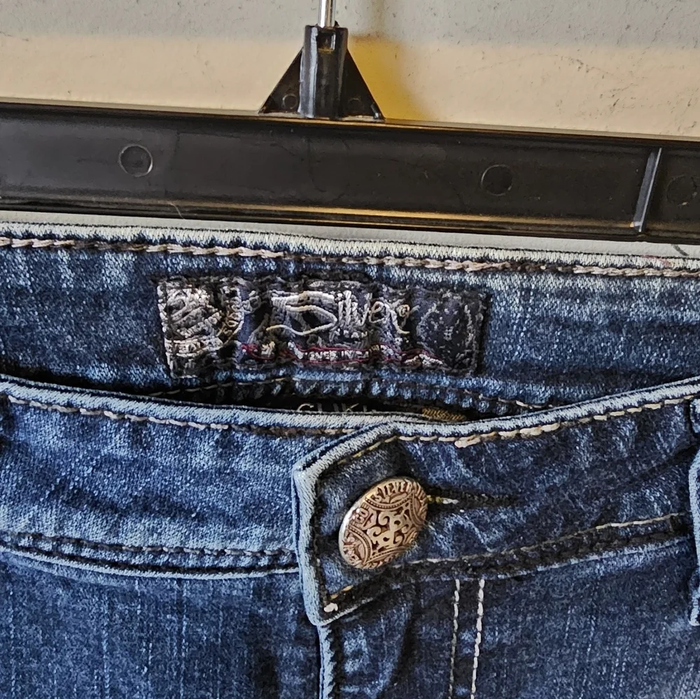 Silver Jeans Suki Mid Super Skinny Fluid Denim Women Sz. 31 Jeans - Picture 4 of 11
